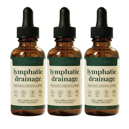 Lymphatic Drainage Drops Natural Herbal Lymph Support Liquid for Body Swelling Relief and Toxin Elimination 59Ml 1/2/3Pcs