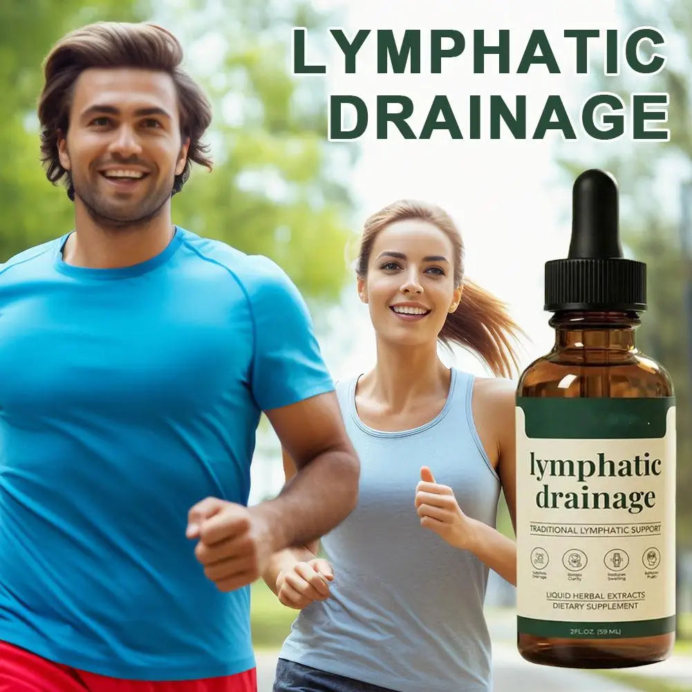 Lymphatic Drainage Drops Natural Herbal Lymph Support Liquid for Body Swelling Relief and Toxin Elimination 59Ml 1/2/3Pcs